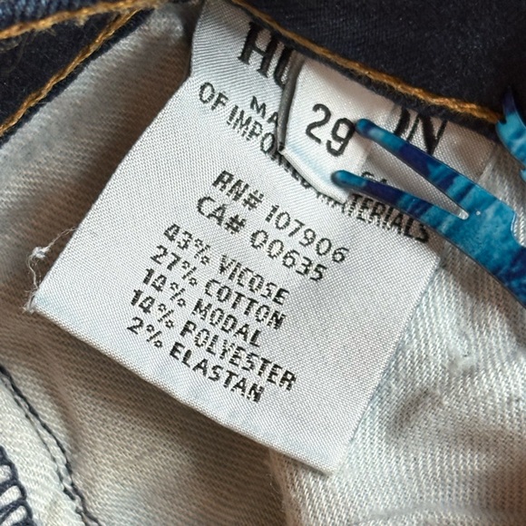 Hudson Jeans Nico Midrise Super Skinny Dark Wash Preowned - Picture 7 of 8